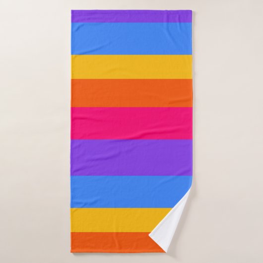 Regenbogenstreifen Badehandtuch (Badehandtuch)