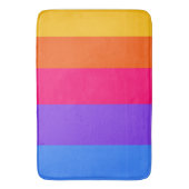 Regenbogenstreifen Badematte (Vorderseite Vertikal)