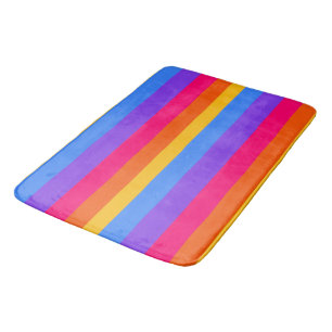 Regenbogenstreifen Badematte