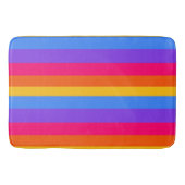 Regenbogenstreifen Badematte (Vorderseite)