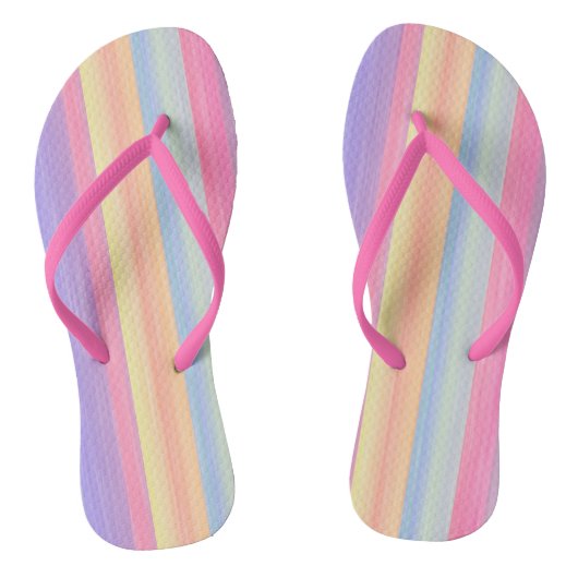 Regenbogenstreifen Badesandalen (Fußbett)
