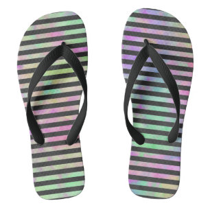 REGENBOGENSTREIFEN BADESANDALEN