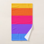 Regenbogenstreifen Badhandtuch Set (Handtuch)