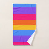 Regenbogenstreifen Badhandtuch Set (Handtuch)