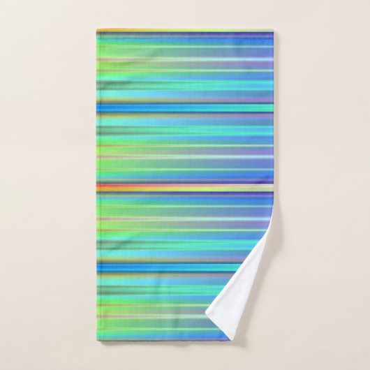 Regenbogenstreifen Badhandtuch Set (Handtuch)