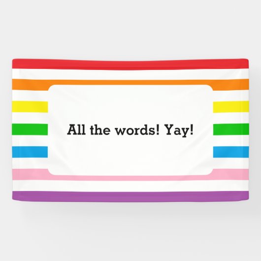 Regenbogenstreifen! Banner (Horizontal)