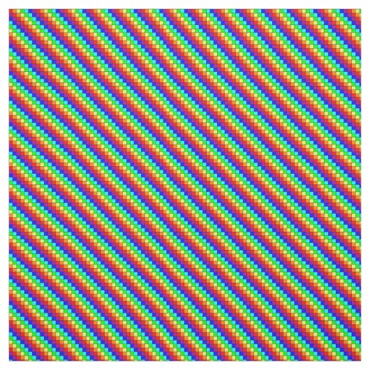 Regenbogenstreifen - Baumwollgewebe Stoff (Muster)