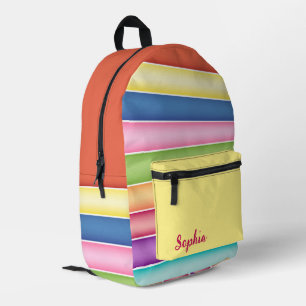 Regenbogenstreifen Bedruckter Rucksack