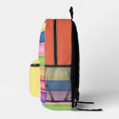 Regenbogenstreifen Bedruckter Rucksack (Rechts)