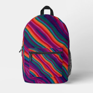 Regenbogenstreifen Bedruckter Rucksack