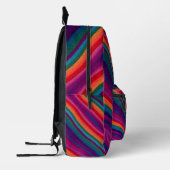 Regenbogenstreifen Bedruckter Rucksack (Links)