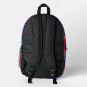 Regenbogenstreifen Bedruckter Rucksack (Rückseite)