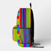 Regenbogenstreifen Bedruckter Rucksack (Rechts)