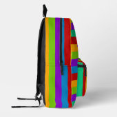 Regenbogenstreifen Bedruckter Rucksack (Links)