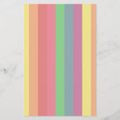 Regenbogenstreifen Behielt ruhig und Ihr Text wurd Flyer (Hinten)