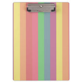 Regenbogenstreifen Behielt ruhig und Ihr Text wurd Klemmbrett (Vorderseite)