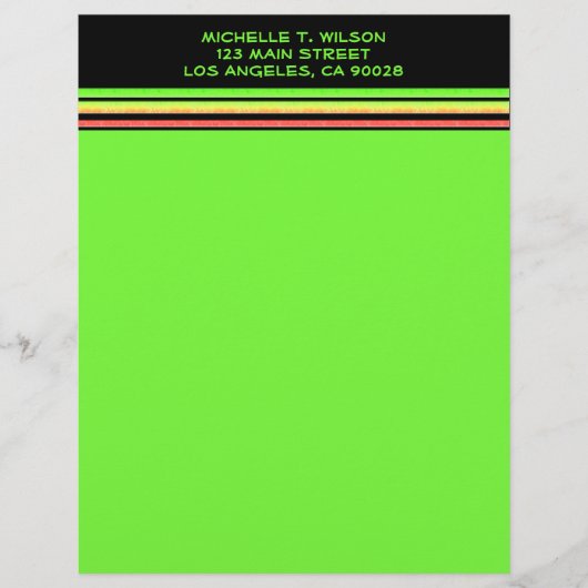 Regenbogenstreifen Briefkopf (Vorderseite)