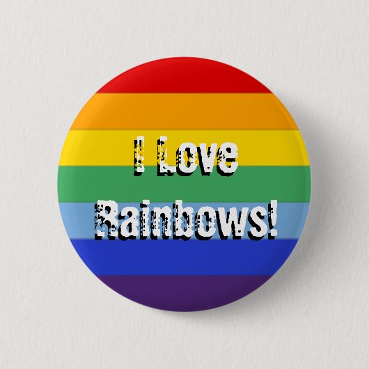 Regenbogenstreifen Button (Vorderseite)