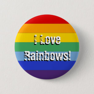 Regenbogenstreifen Button