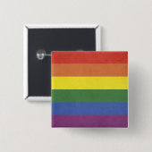 Regenbogenstreifen Button (Vorne & Hinten)