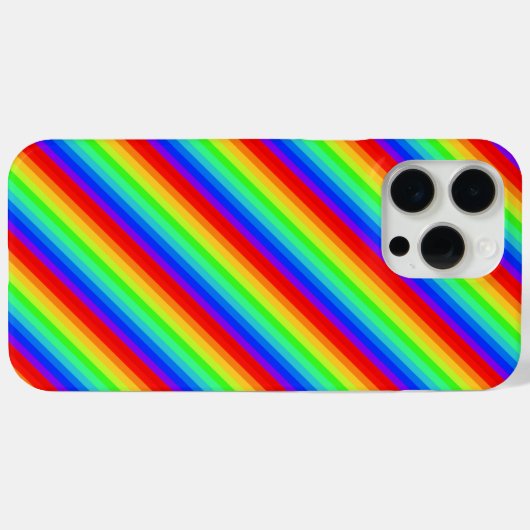 Regenbogenstreifen Case-Mate iPhone Hülle (Rückseite (Horizontal))