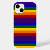 Regenbogenstreifen Case-Mate iPhone Hülle (Rückseite)