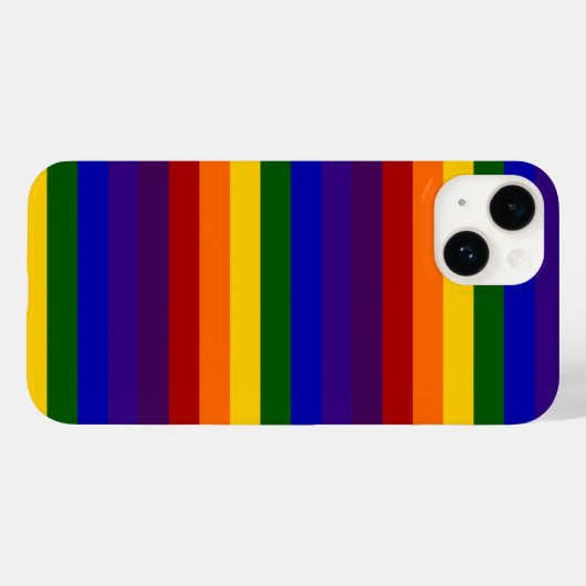 Regenbogenstreifen Case-Mate iPhone Hülle (Rückseite (Horizontal))