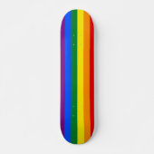 Regenbogenstreifen Custom Skateboard (Vorne)