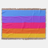 Regenbogenstreifen Decke (Vorderseite)