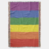 Regenbogenstreifen Decke (Vorderseite Vertikal)