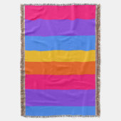 Regenbogenstreifen Decke (Vorderseite Vertikal)