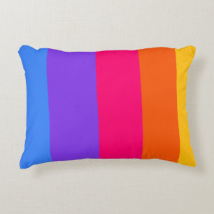 Regenbogenstreifen Dekokissen