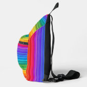 Regenbogenstreifen Design Sling Bag (Rechts)