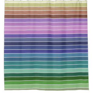 Regenbogenstreifen Duschvorhang