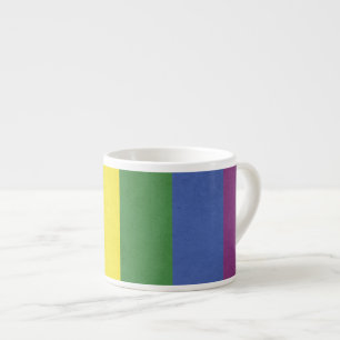 Regenbogenstreifen Espressotasse