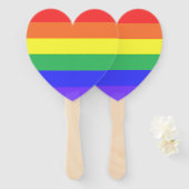 Regenbogenstreifen Fächer (Vorne und Hinten)