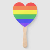 Regenbogenstreifen Fächer (Vorderseite)