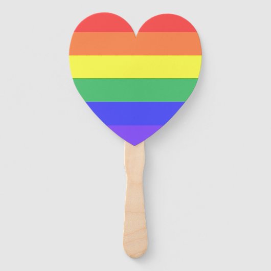 Regenbogenstreifen Fächer (Vorderseite)