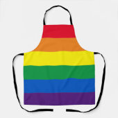 Regenbogenstreifen Farben Lgbt Lgbtq Schwulenflagg Schürze (Vorderseite)