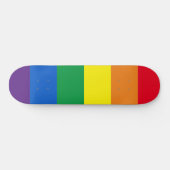 Regenbogenstreifen Farben Lgbt Lgbtq Schwulenflagg Skateboard (Horizontal)
