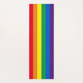 Regenbogenstreifen Farben Lgbt Lgbtq Schwulenflagg Yogamatte (Rückseite)