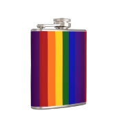 Regenbogenstreifen Flachmann (Rechts)