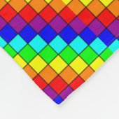 Regenbogenstreifen - Fleece Blanket (Ecke)