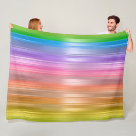 Regenbogenstreifen Fleecedecke