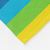 Regenbogenstreifen Fleecedecke (Ecke)