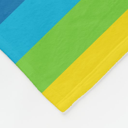 Regenbogenstreifen Fleecedecke (Ecke)