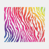 Regenbogenstreifen Fleecedecke (Vorderseite (Horizontal))