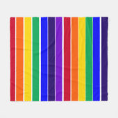 Regenbogenstreifen Fleecedecke (Vorderseite (Horizontal))