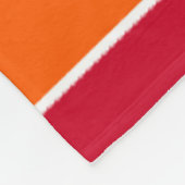 Regenbogenstreifen Fleecedecke (Ecke)