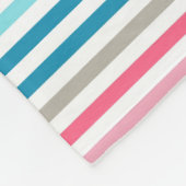 Regenbogenstreifen Fleecedecke (Ecke)